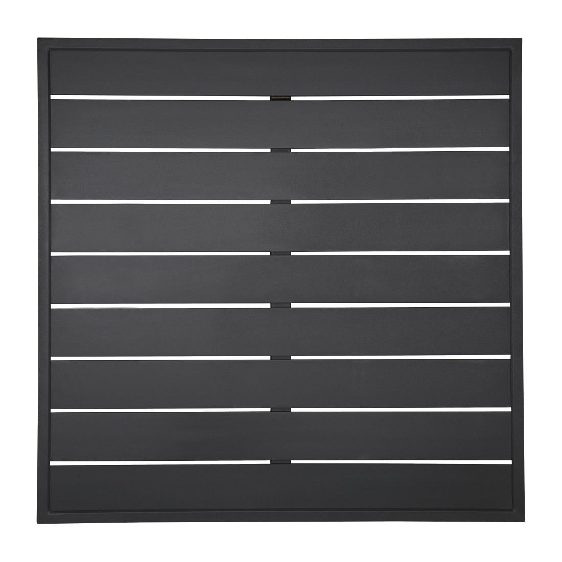 Bolero Aluminium Square Table Top Black 700mm - FW599 Bolero