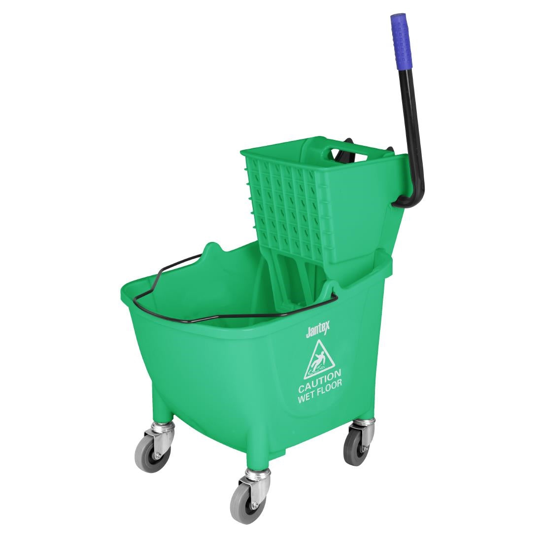 Jantex 30ltr Mop Bucket with Foot Pedal release - Green - FW867 Jantex