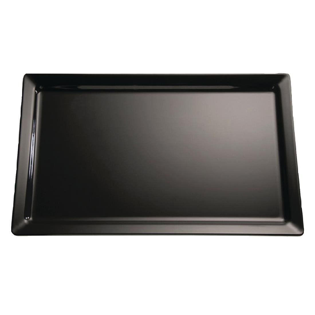 APS Pure Melamine Tray Black GN 1/2 - GF123 APS