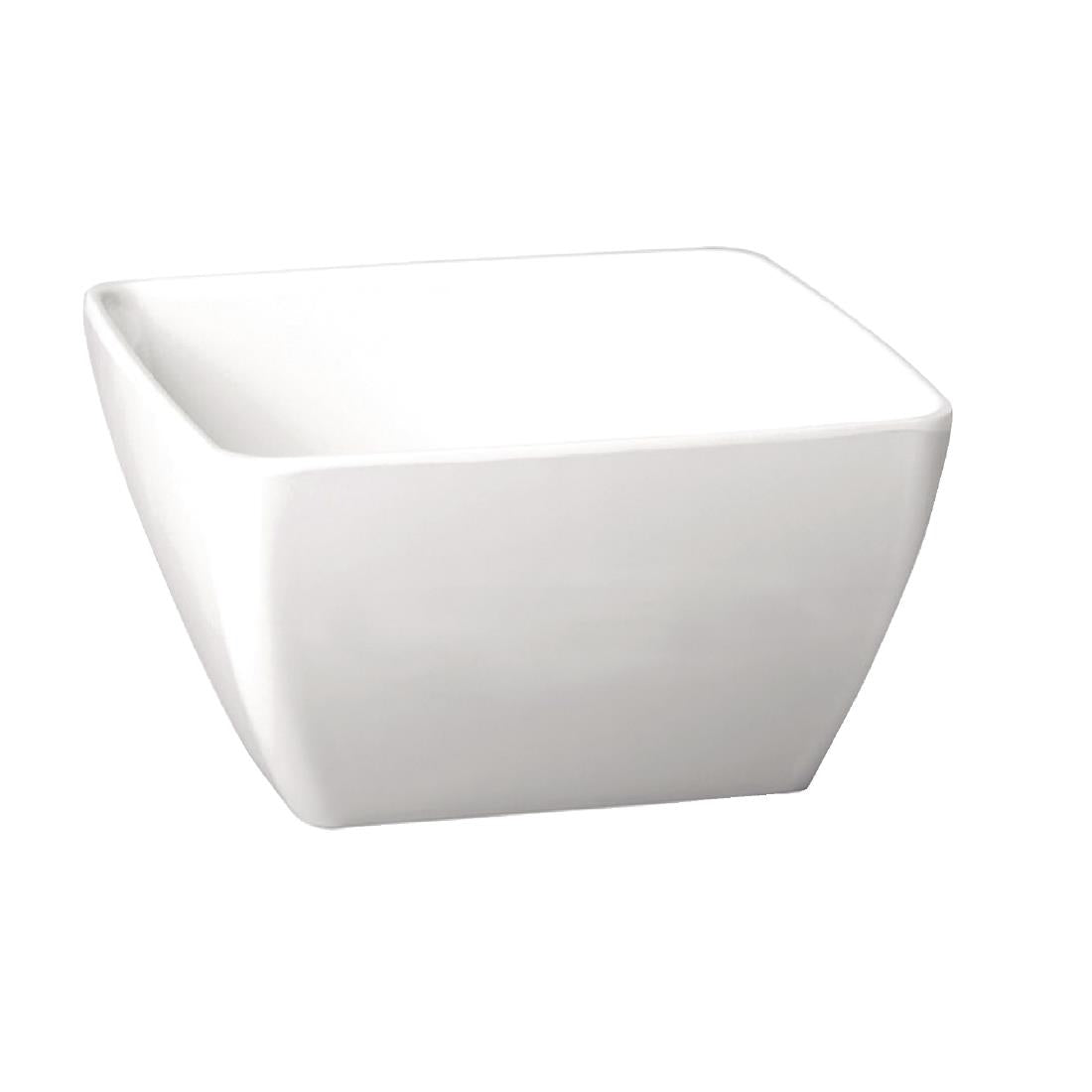 APS Pure Melamine White Square Mini Bowl - GF132 APS