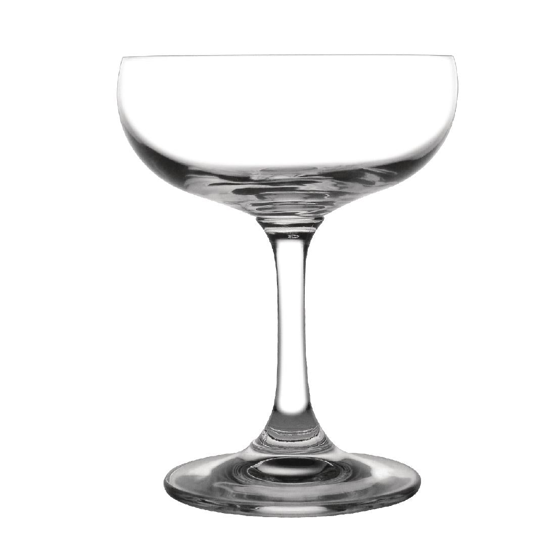 Olympia Bar Collection Crystal Champagne Saucers 200ml (Pack of 6) - GF732 Olympia