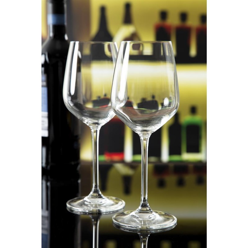 Olympia Chime Crystal Wine Glasses 365ml (Pack of 6) - GF733