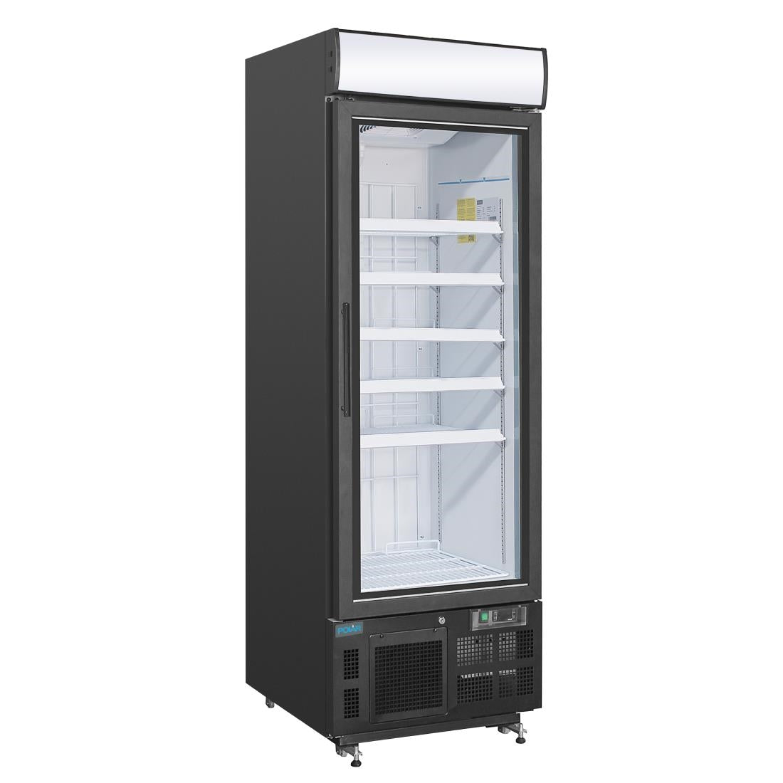 Polar G-Series Upright Display Freezer 412Ltr Black - GH428 Polar