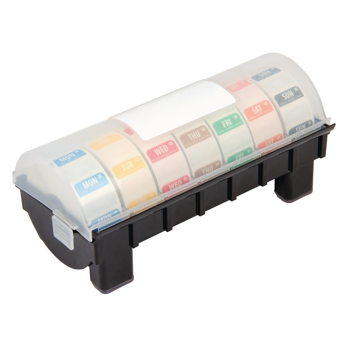 Hygiplas Dissolvable Colour Coded Food Label Starter kit with 1" Dispenser - GH474 Hygiplas
