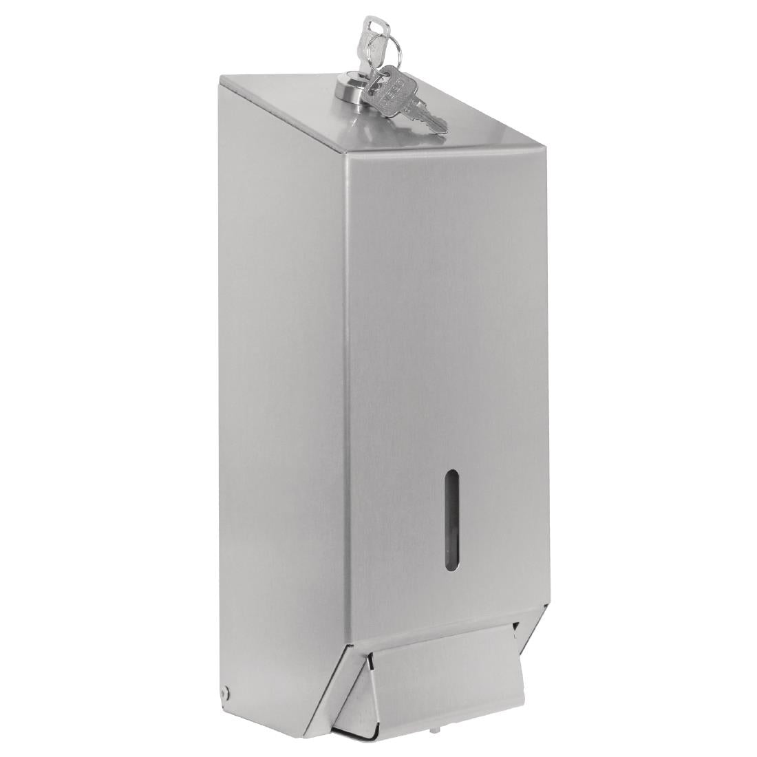 Jantex Stainless Steel Soap and Hand Sanitiser Dispenser 1 Litre - GJ034 Jantex