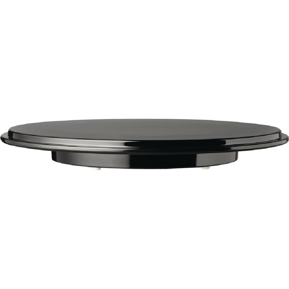 APS Pure Round Cake Platter Melamine Black - GK858 APS