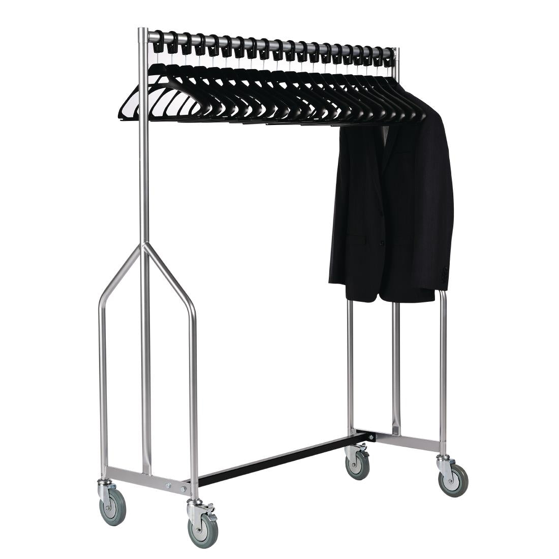Heavy Duty Z Garment Rail With 20 Hangers - GK911 Commercial Hangers