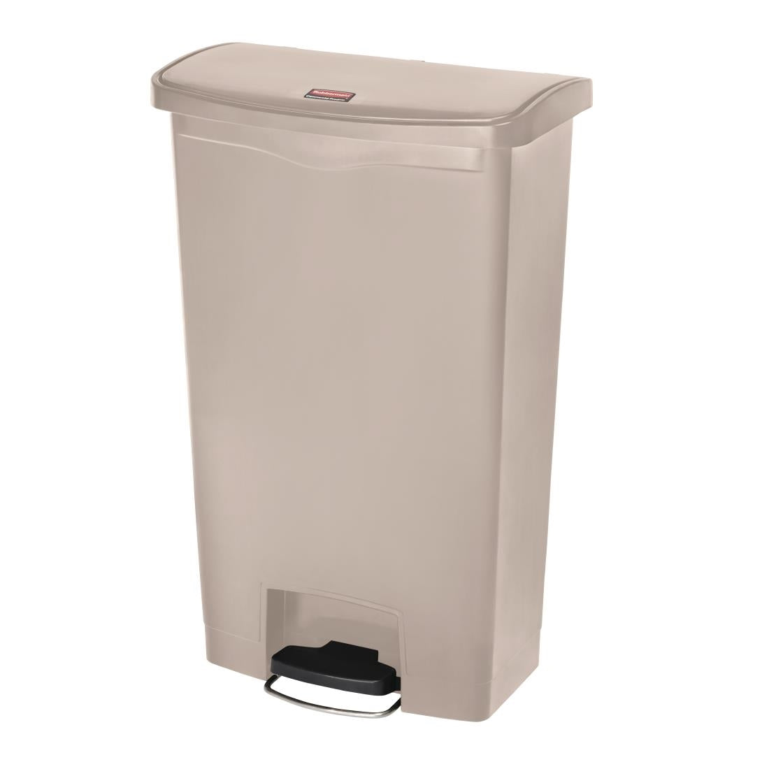 Rubbermaid Slim Jim Step on Front Pedal Beige 68Ltr - GL033 Slim Jim