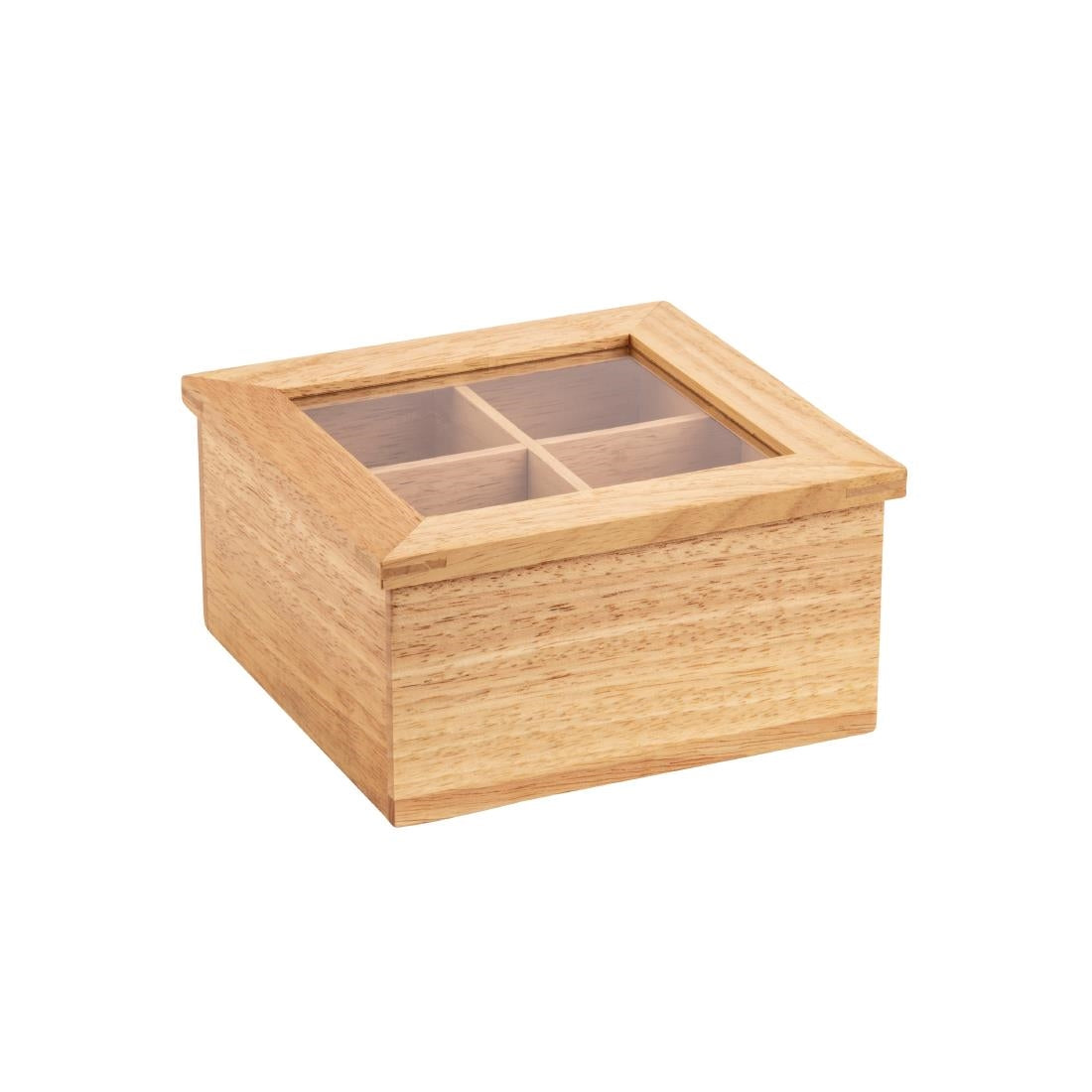 Olympia Mini Hevea Wood Tea Box - GL089 Olympia