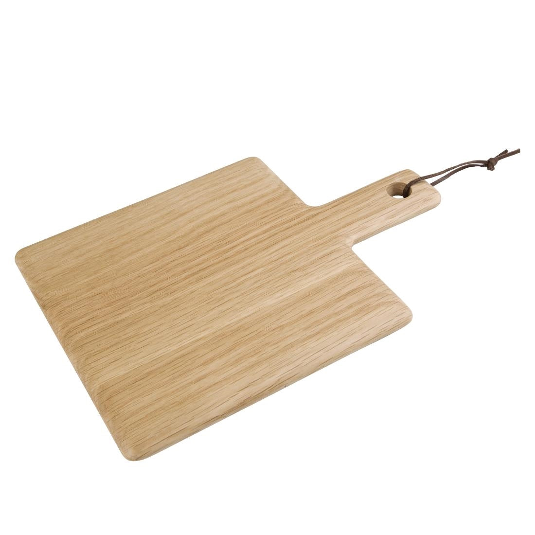 Olympia Oak Wood Handled Wooden Board Small 230mm - GM260 Olympia