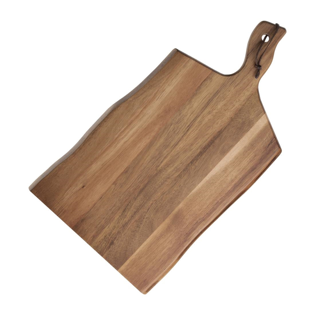 Olympia Acacia Wood Wavy Handled Wooden Board Large 355mm - GM264 Olympia