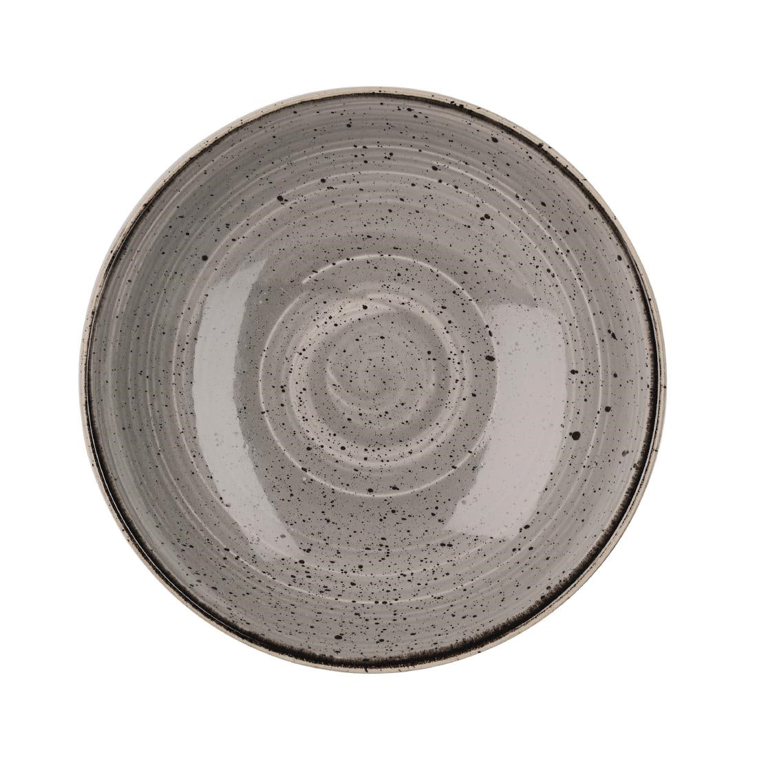 Churchill Stonecast Round Coupe Bowl Peppercorn Grey 220mm - GM687 Churchill