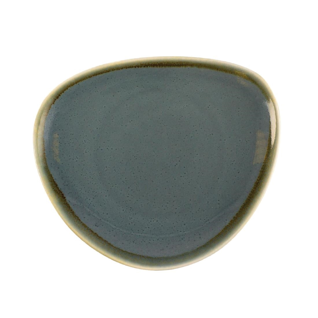 Olympia Kiln Triangular Side Plate Ocean 165mm (Pack of 6) - GP341 Olympia