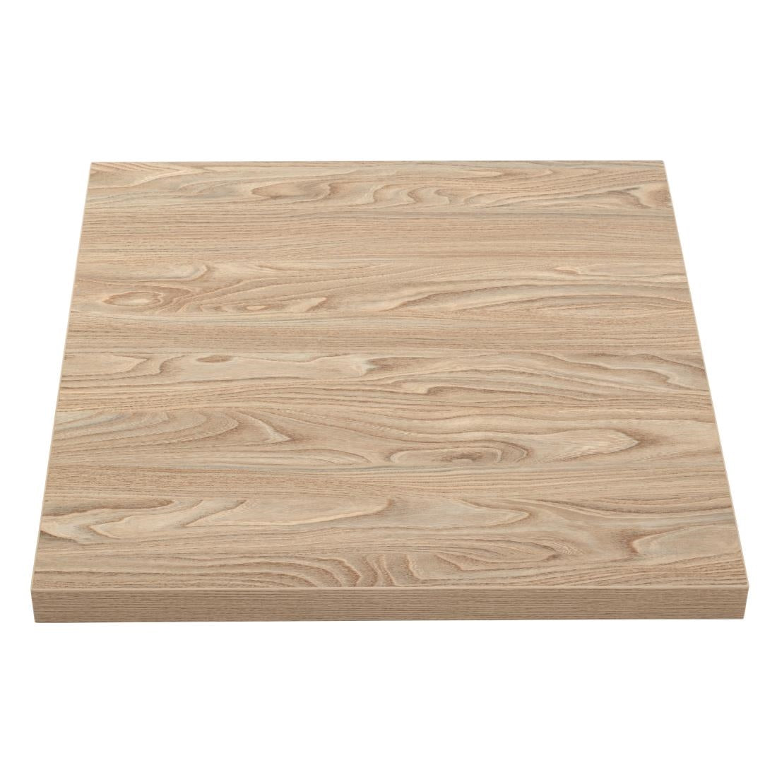 Bolero Pre-drilled Square Tabletop Antique Natural 700mm - GR331 Bolero