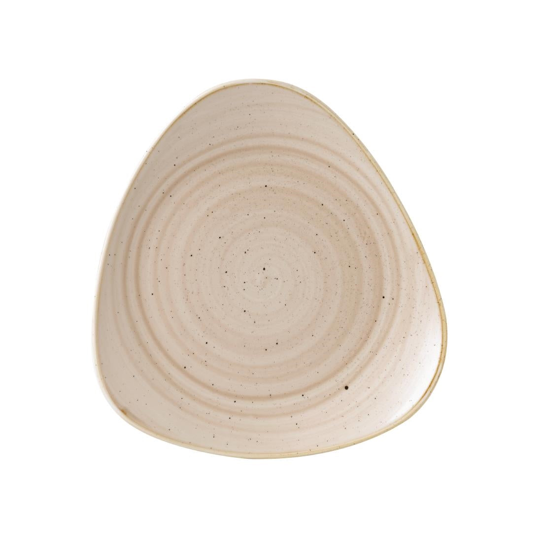 Churchill Stonecast Triangle Plates Nutmeg Cream 311mm (Pack of 6) - GR939 Churchill