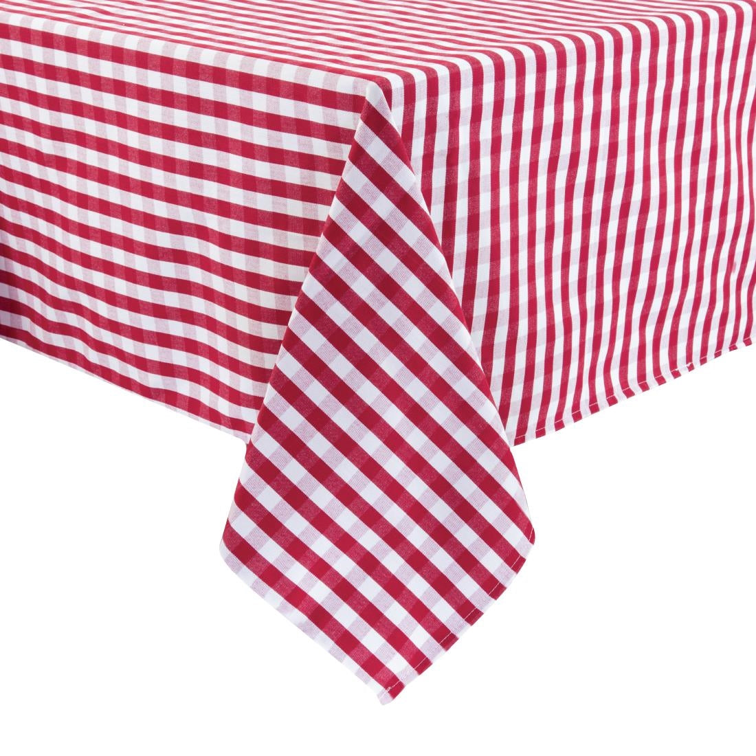 Mitre Comfort Gingham Tablecloth Red 890 x 890mm - HB581 Mitre Comfort