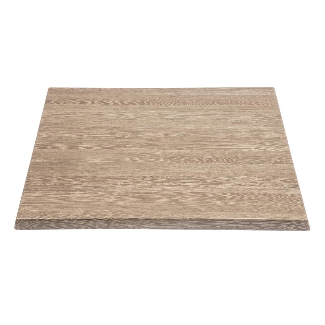 Bolero Pre-Drilled Square Table Top Wenge Grain 700mm - HC295 Bolero
