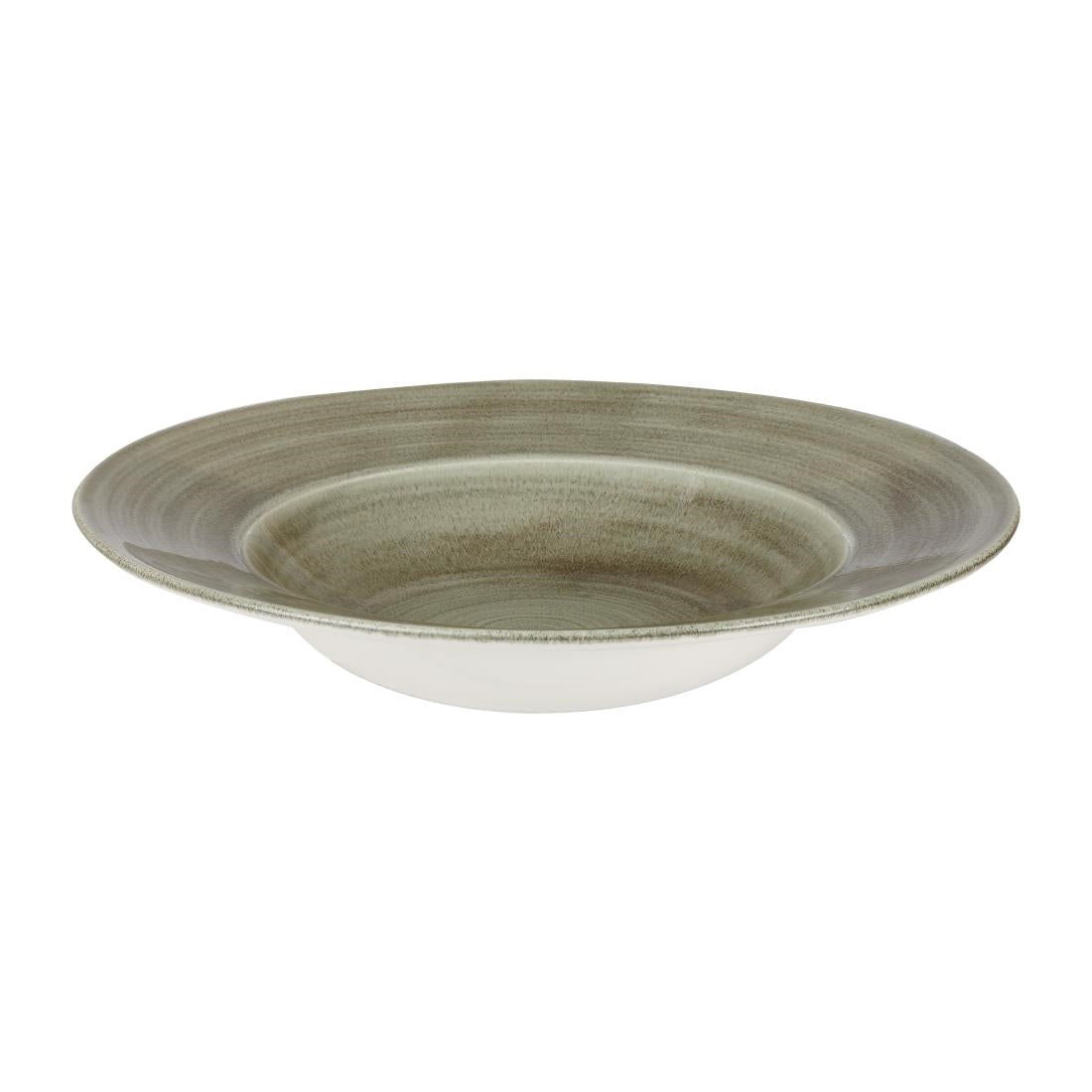 Churchill Stonecast Patina Antique Wide Rim Bowls Green 280mm (Pack of 12) - HC819 Churchill