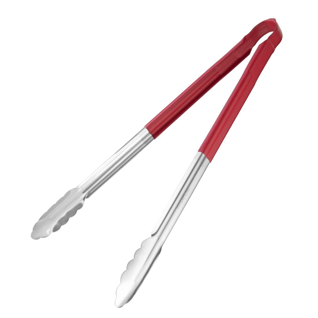 Hygiplas Colour Coded Serving Tong Red 405mm - HC854 Hygiplas