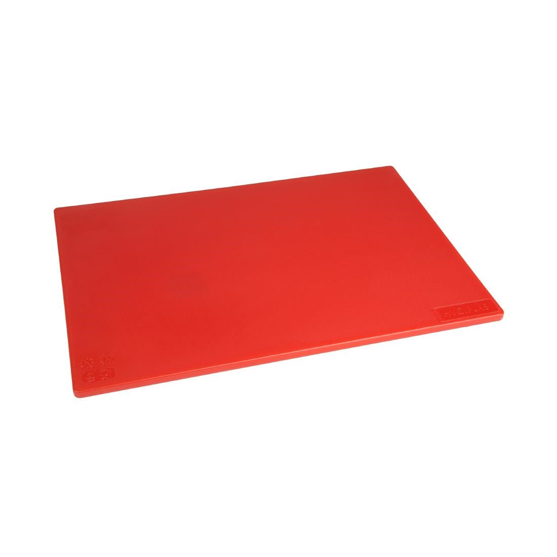 Hygiplas Low Density Antibacterial Chopping Board Red 450x300x10mm - HC859 Hygiplas