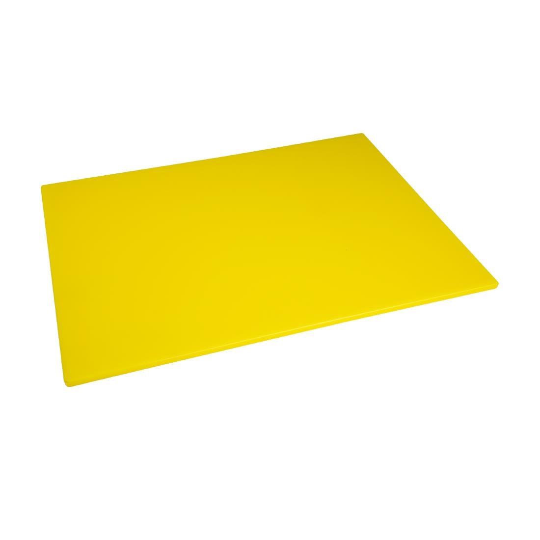 Hygiplas Low Density Yellow Chopping Board Large 600x450x10mm - HC883 Hygiplas