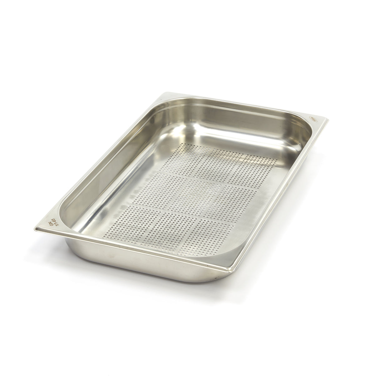 Maxima Gastronorm Container - 1/1 GN - 6,5cm Deep - Stainless Steel - Perforated - 09367602