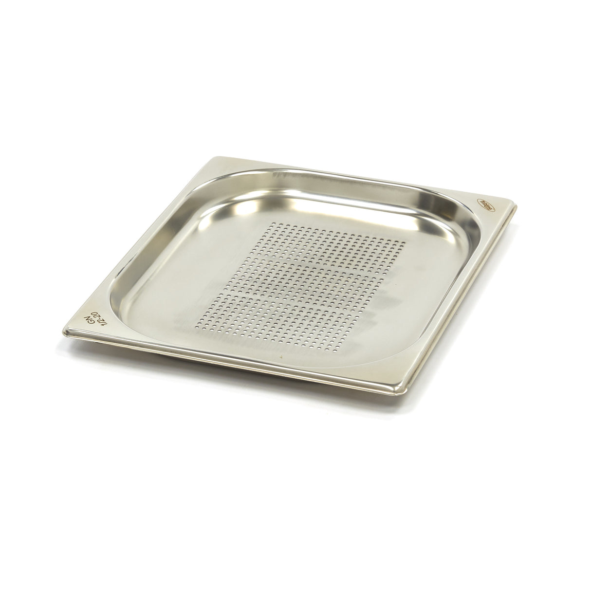 Maxima Gastronorm Container - 1/2 GN - 2cm Deep - Stainless Steel - Perforated - 09367609