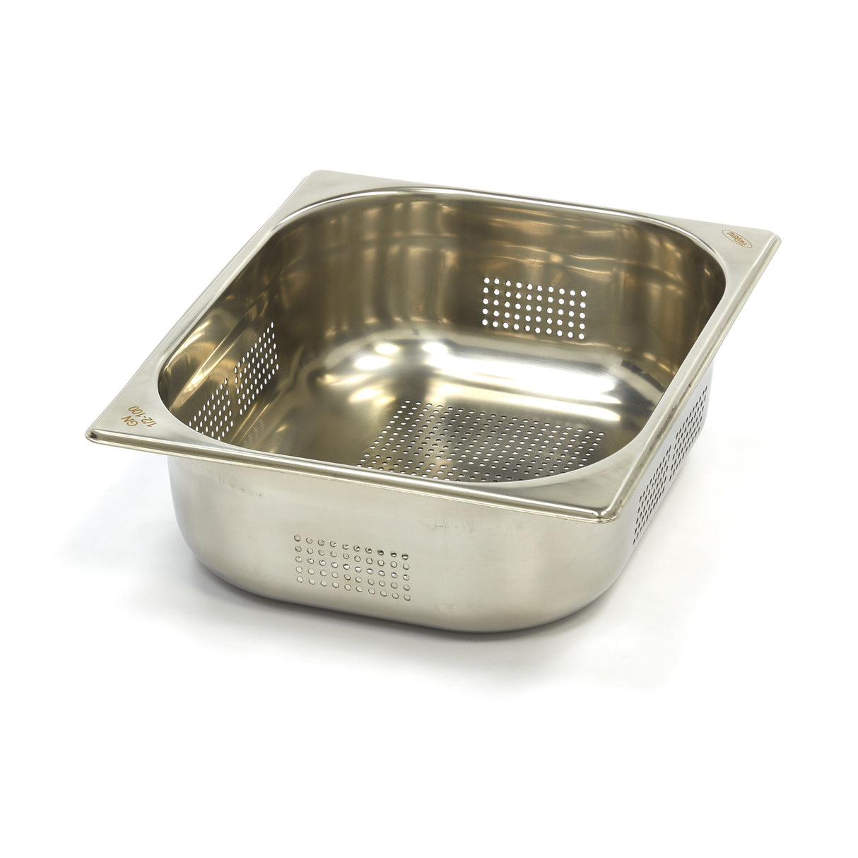 Maxima Gastronorm Container - 1/2 GN - 10cm Deep - Stainless Steel - Perforated - 09367612