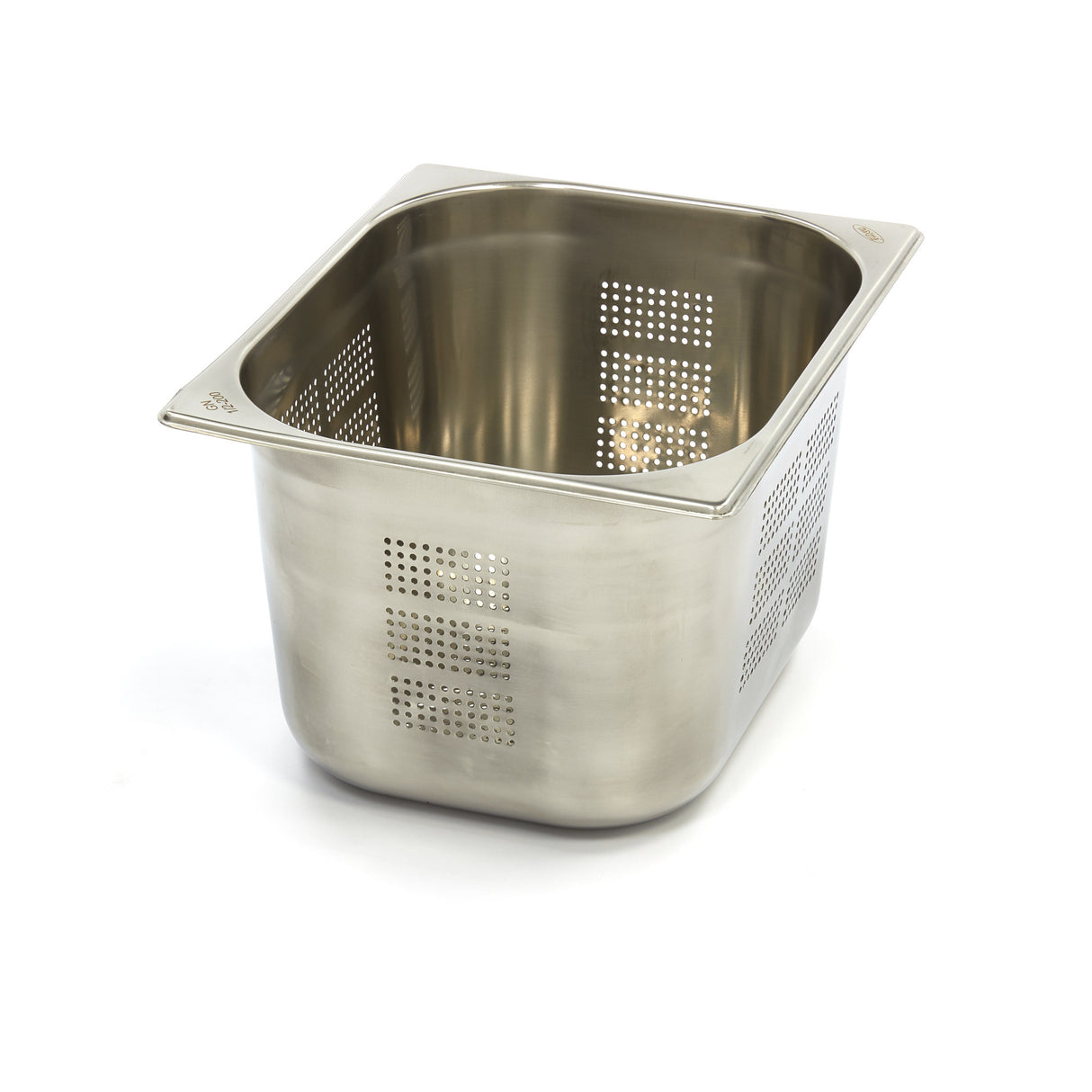 Maxima Gastronorm Container - 1/2 GN - 20cm Deep - Stainless Steel - Perforated - 09367614