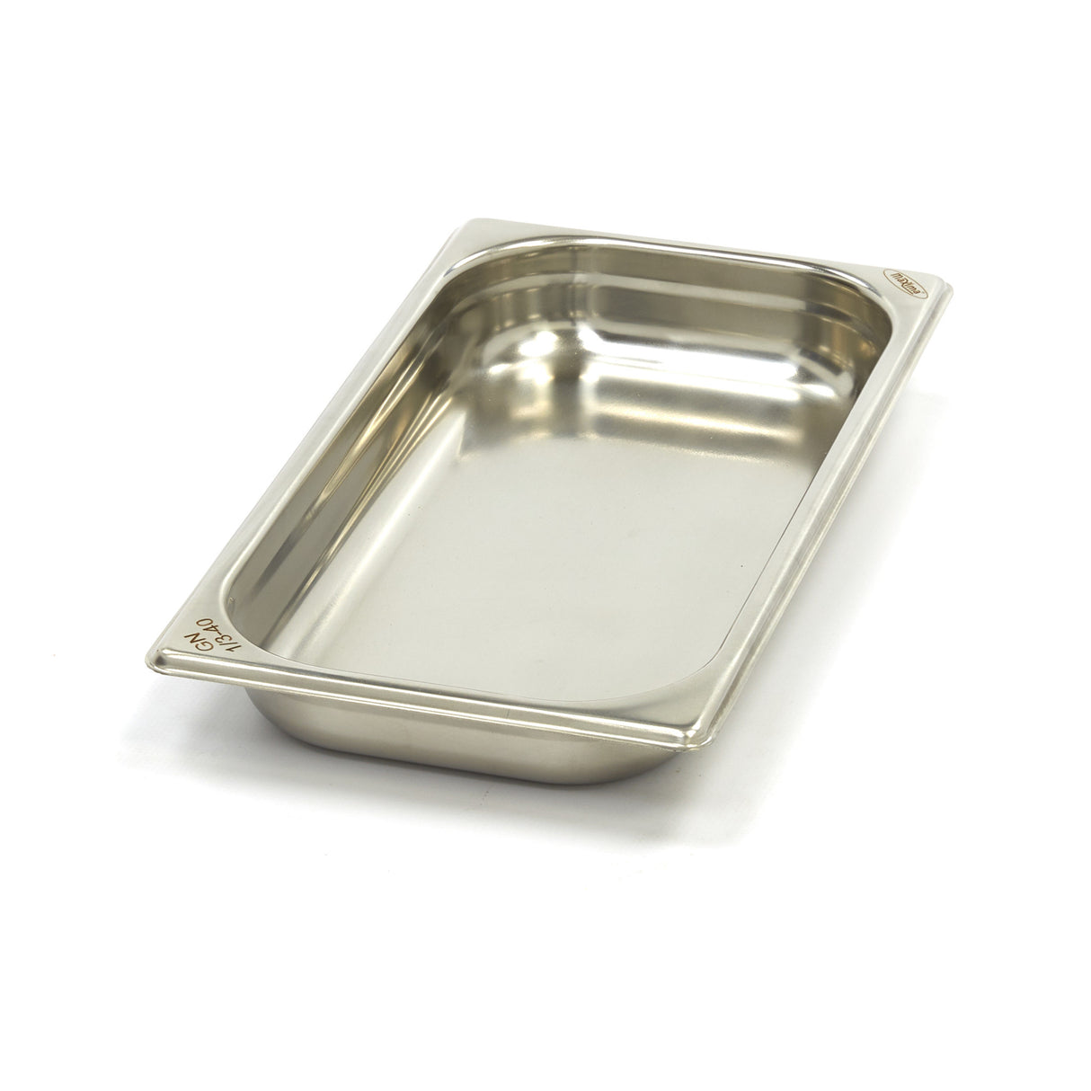 Maxima Gastronorm Container - 1/3 GN - 4cm Deep - Stainless Steel - 09367519