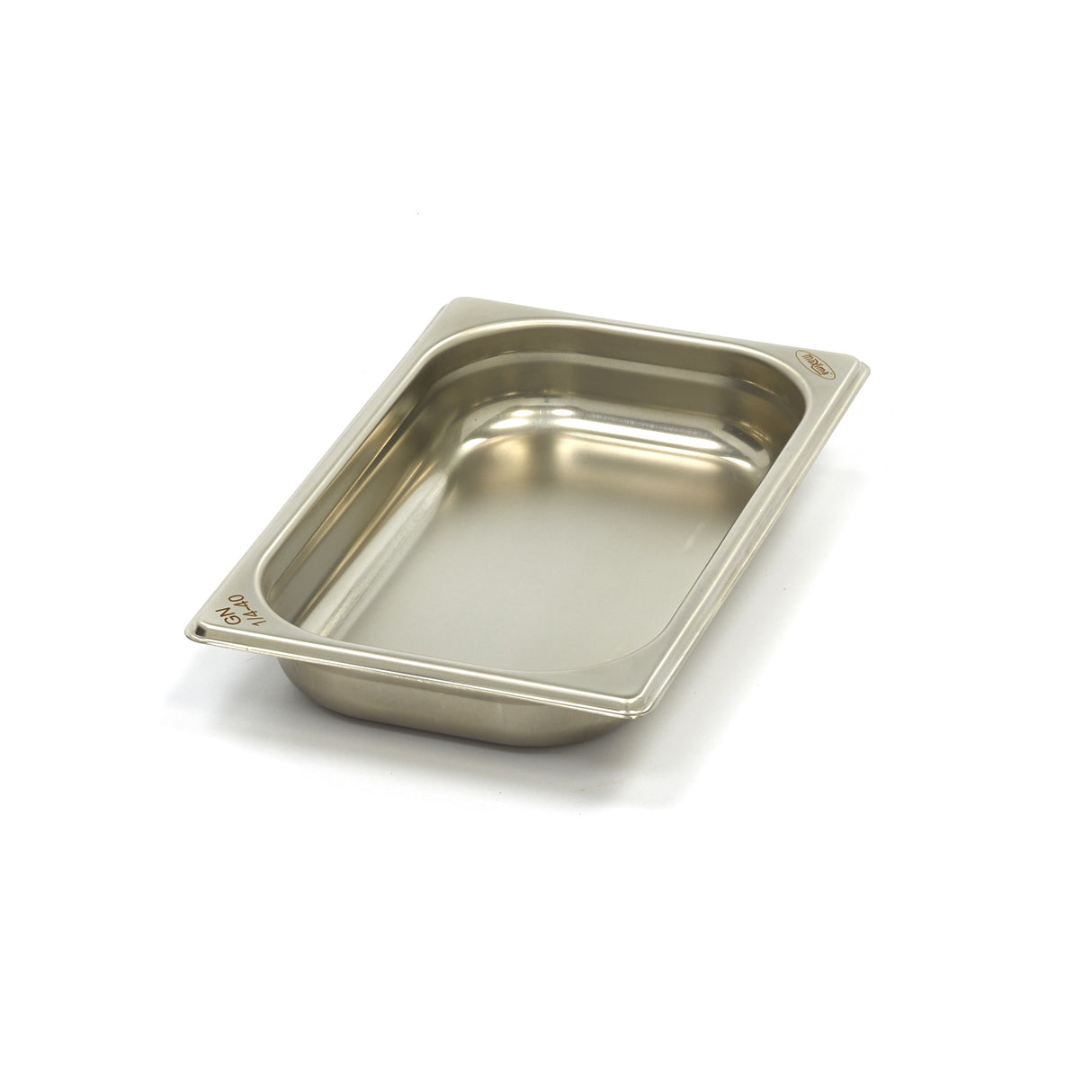 Maxima Gastronorm Container - 1/4 GN - 4cm Deep - Stainless Steel - 09367528