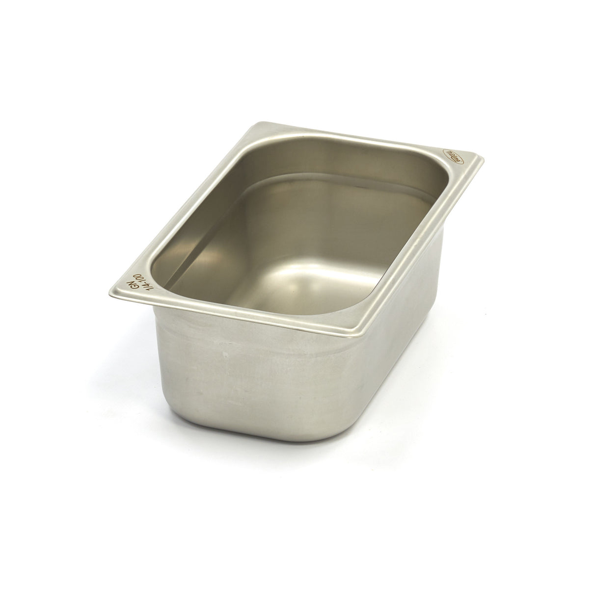 Maxima Gastronorm Container - 1/4 GN - 10cm Deep - Stainless Steel - 09367530