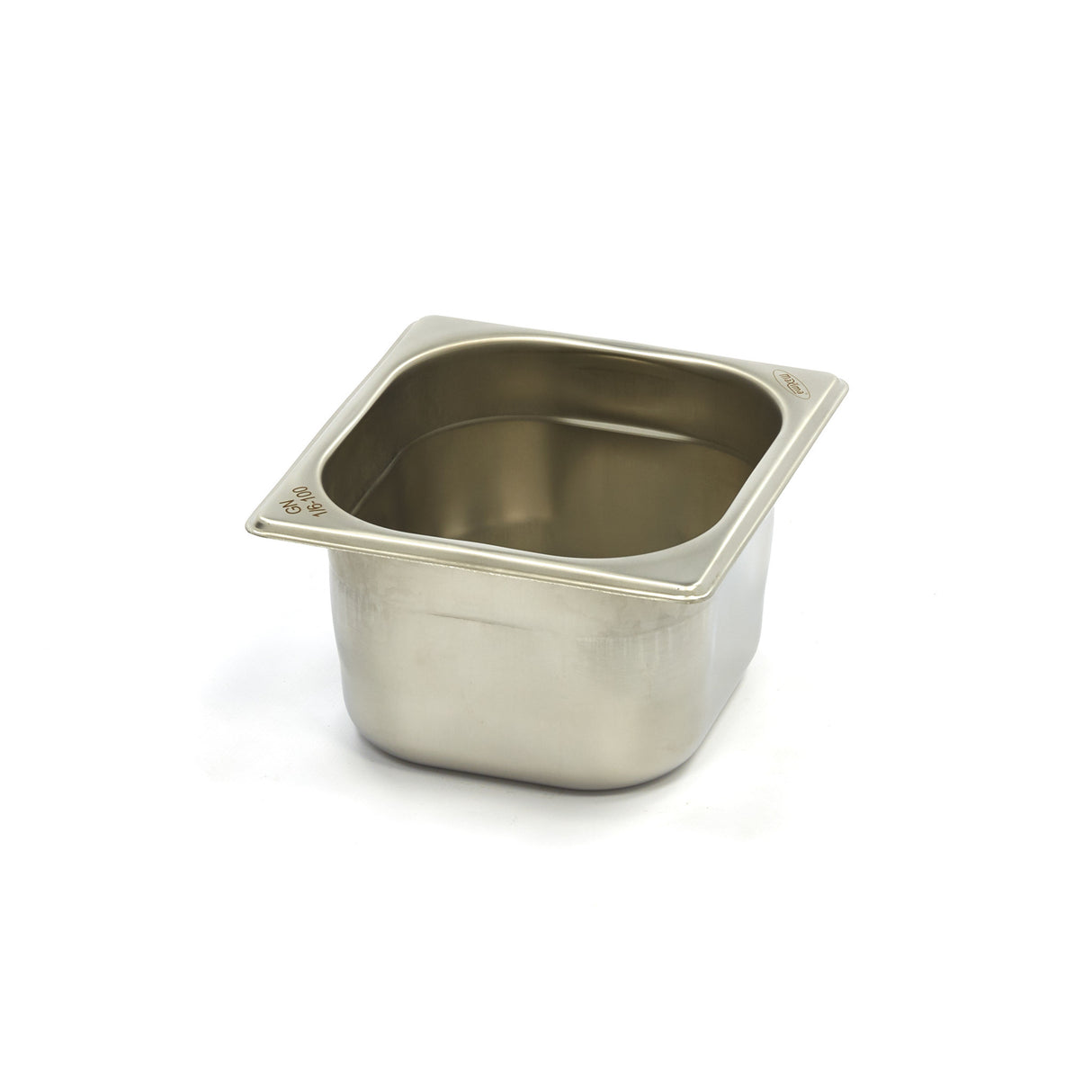 Maxima Gastronorm Container - 1/6 GN - 10cm Deep - Stainless Steel - 09367539