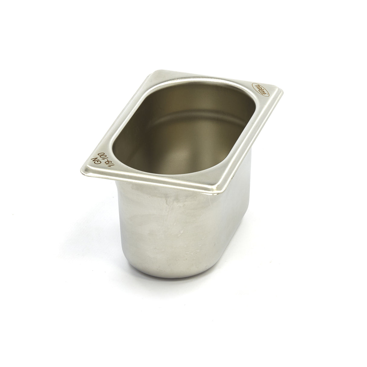 Maxima Gastronorm Container - 1/9 GN - 10cm Deep - Stainless Steel - 09367548