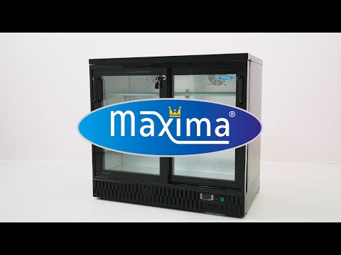 Maxima Drinks Fridge - 341L - 3 Sliding Doors - 6 Adjustable Shelves - 09400920