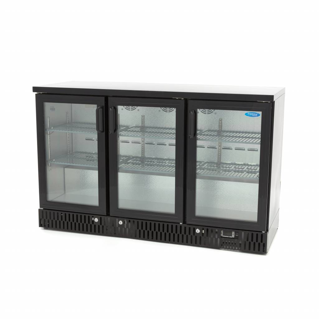Maxima Drinks Fridge - 341L - 3 Hinged Doors - 6 Adjustable Shelves - 09400910