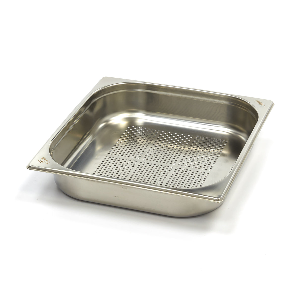 Maxima Gastronorm Container - 2/3 GN - 6,5cm Deep - Stainless Steel - Perforated - 09367670