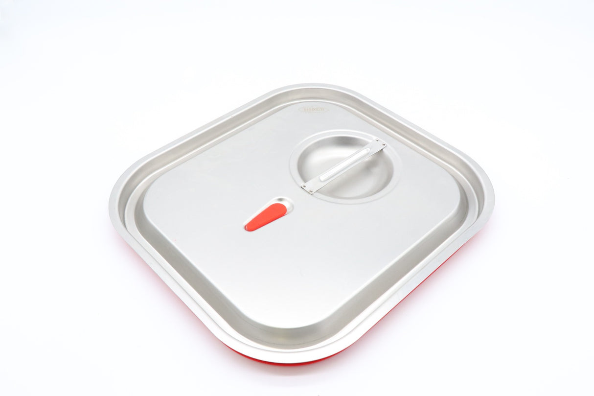 Maxima Gastronorm Lid - 2/3 GN - Stainless Steel - Airtight Seal - 09367800