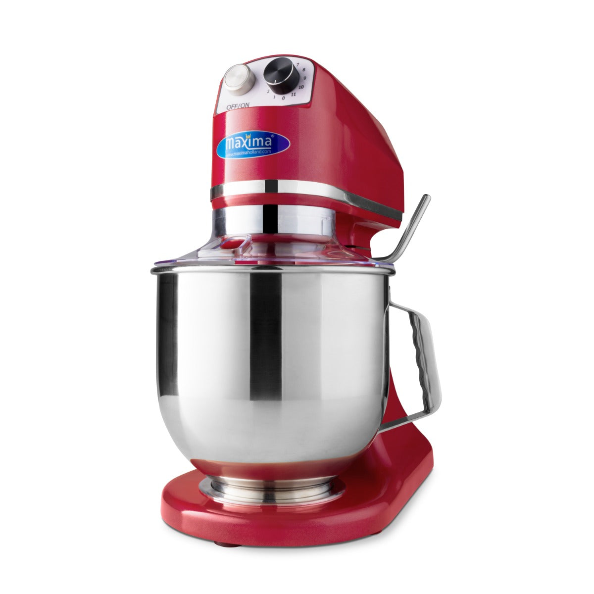 Maxima Stand Mixer - 7L - Up to 2kg Dough - Raspberry Red - 09360760