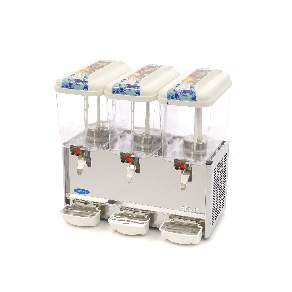 Drankdispenser - 3x 18 L - Elektrisch - incl. Roersysteem - MAXIMA