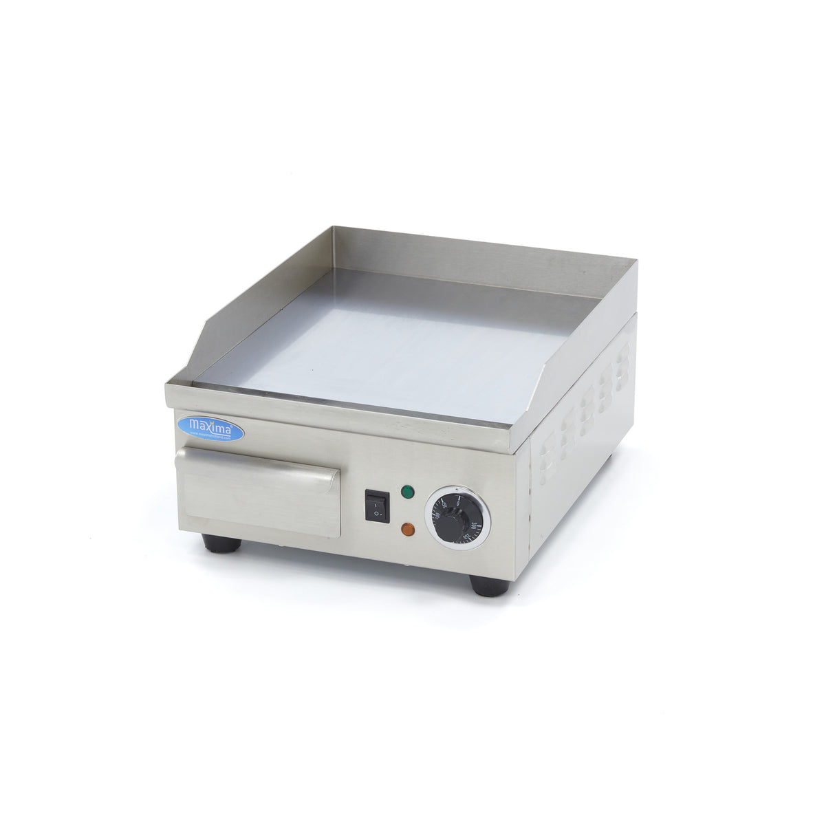 Grillplaat - Glad Chroom - 36 cm - incl. Opvangbak - MAXIMA