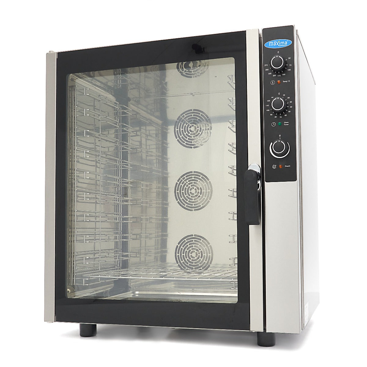 Maxima Combi Steam Oven - Fits 10 Trays (1/1 GN / 60 x 40cm) - Analogue - 400V - 08500207