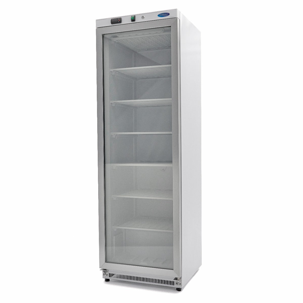 Maxima Freezer - 400L - White - with Glass Door - 09405019