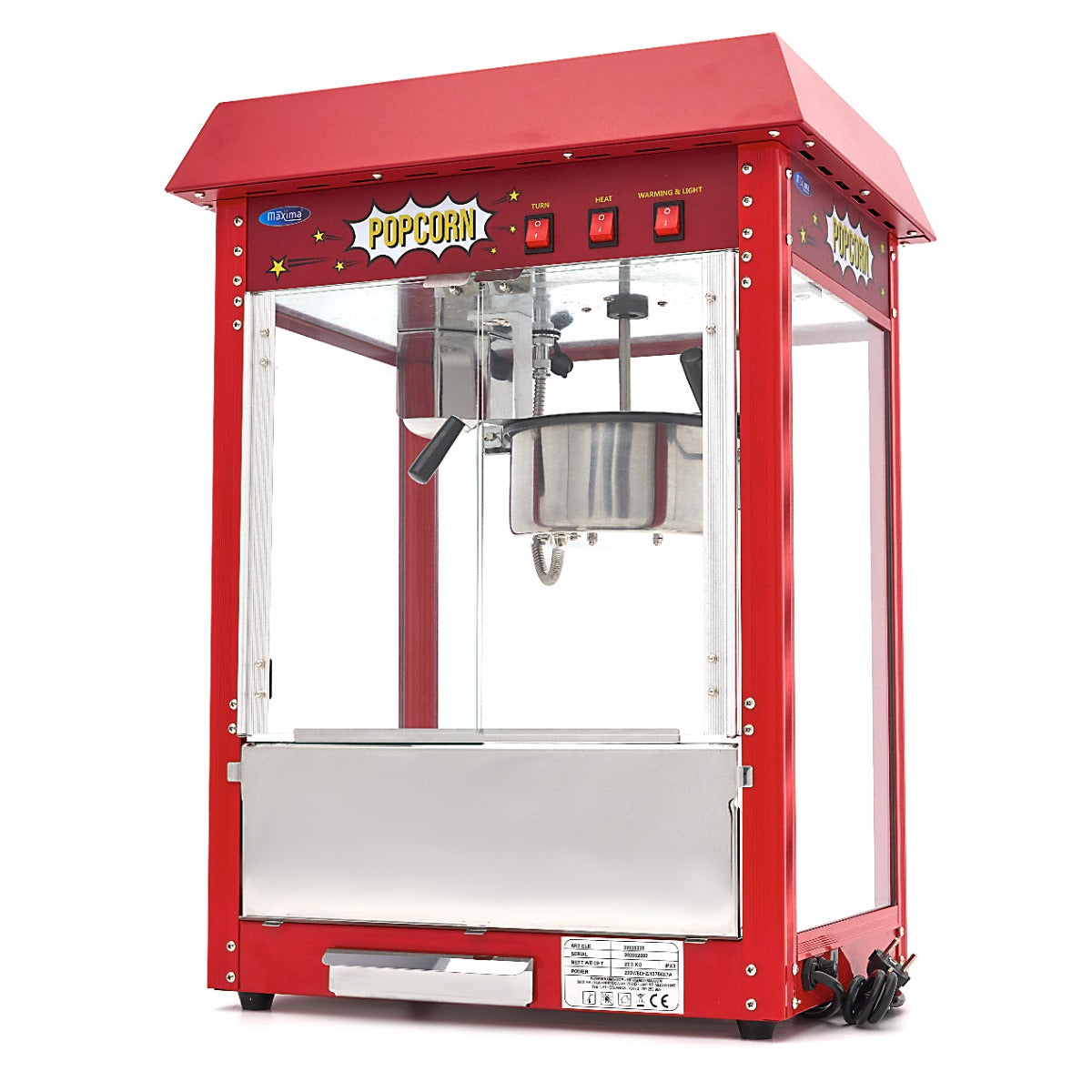 Maxima Popcornmaschine – 150gr - 09506005