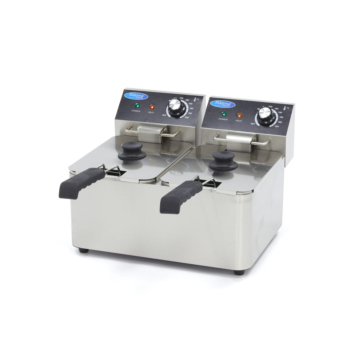 Maxima Deep Fryer - 2 x 4L - 2 Baskets - up to 1,5kg of Fries - 09365212