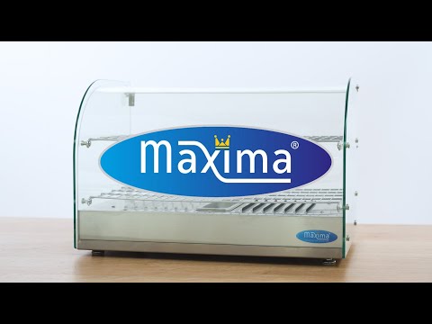 Maxima Heated Food Display - 45L - 55cm - 2 Shelves - 09400775