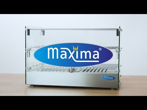 Maxima Heated Food Display - 50L - 55cm - 2 Shelves - 09400780