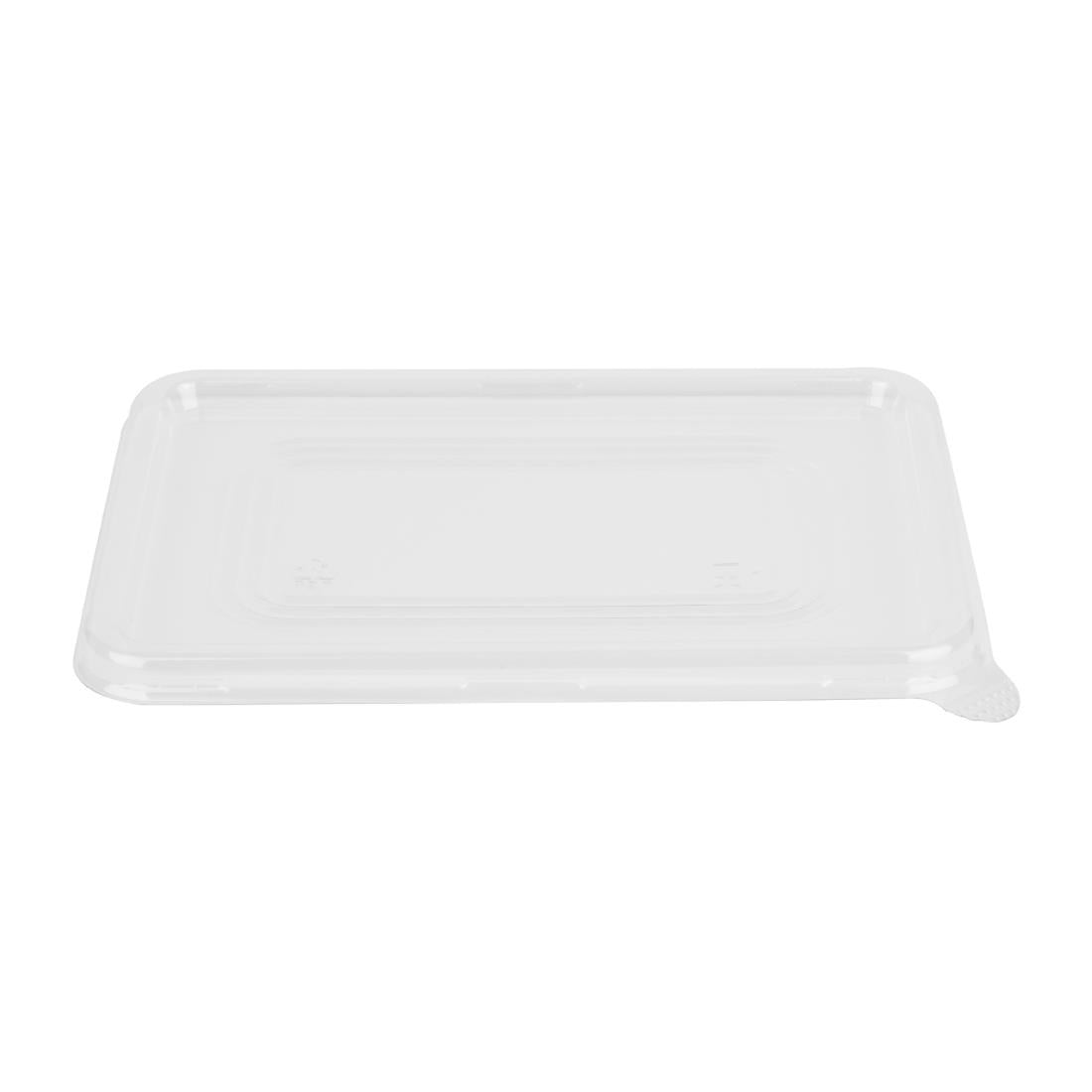 Fiesta Recyclable PET Lids for Bagasse Container Bases (Pack of 100) - HW038 Fiesta Compostable