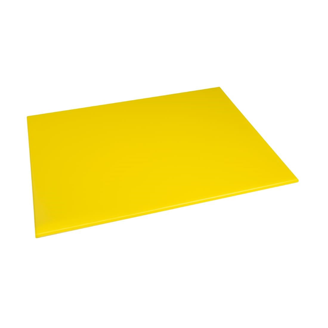 Hygiplas High Density Yellow Chopping Board Large 600x450x12mm - J021 Hygiplas