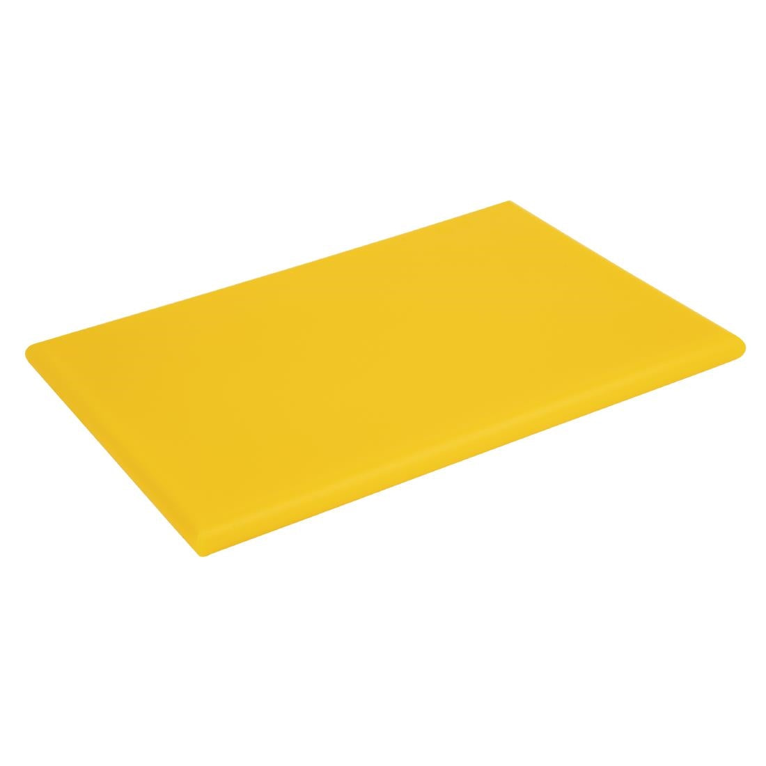 Hygiplas Thick High Density Yellow Chopping Board Standard 450x300x25mm - J039 Hygiplas